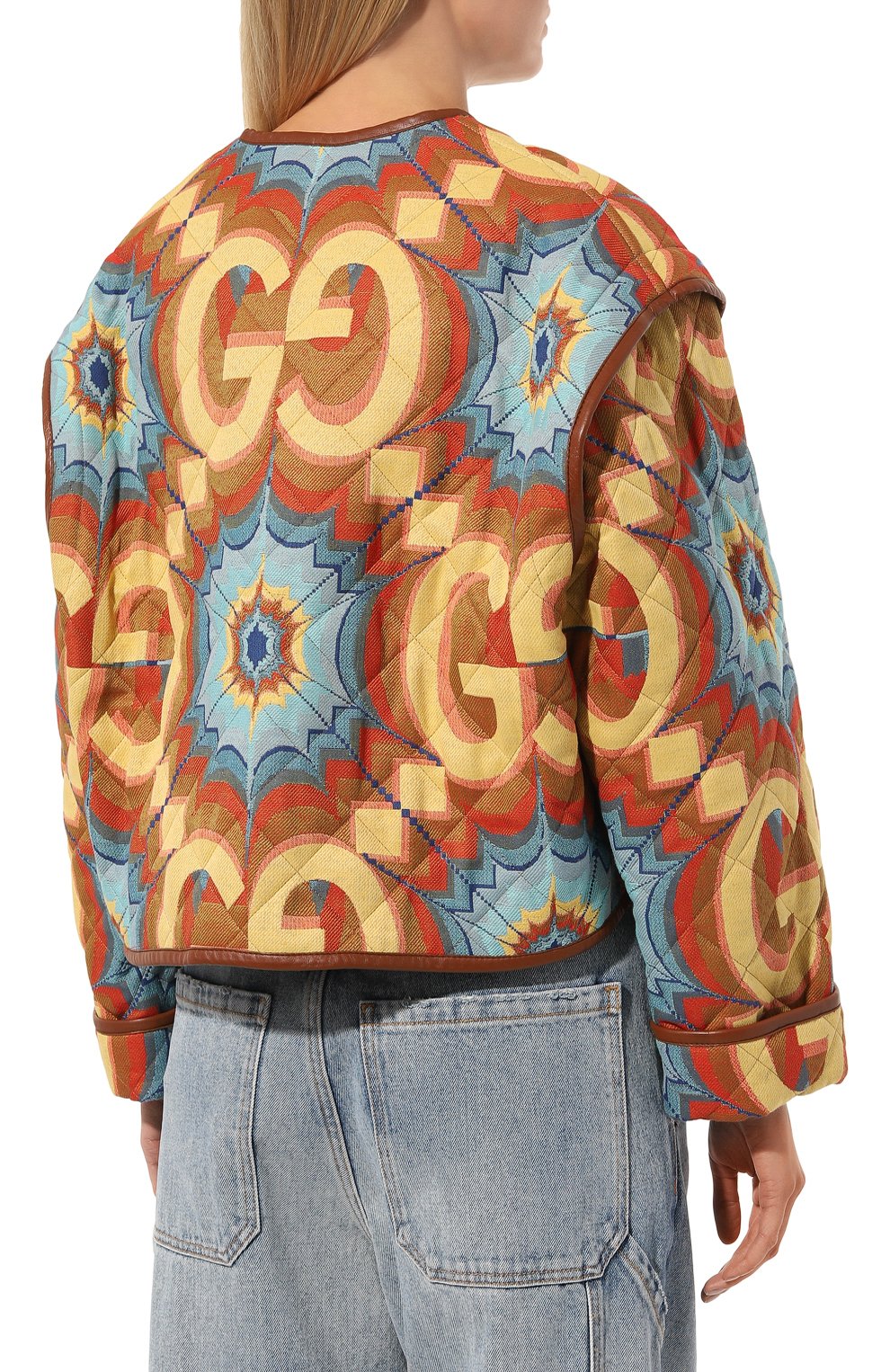 Куртка-жилет GUCCI желтого цвета по цене 504000 руб., арт. 681102 Z8AWC, фото 4 Куртка-жилет GUCCI, арт. 681102 Z8AWC, фото 4