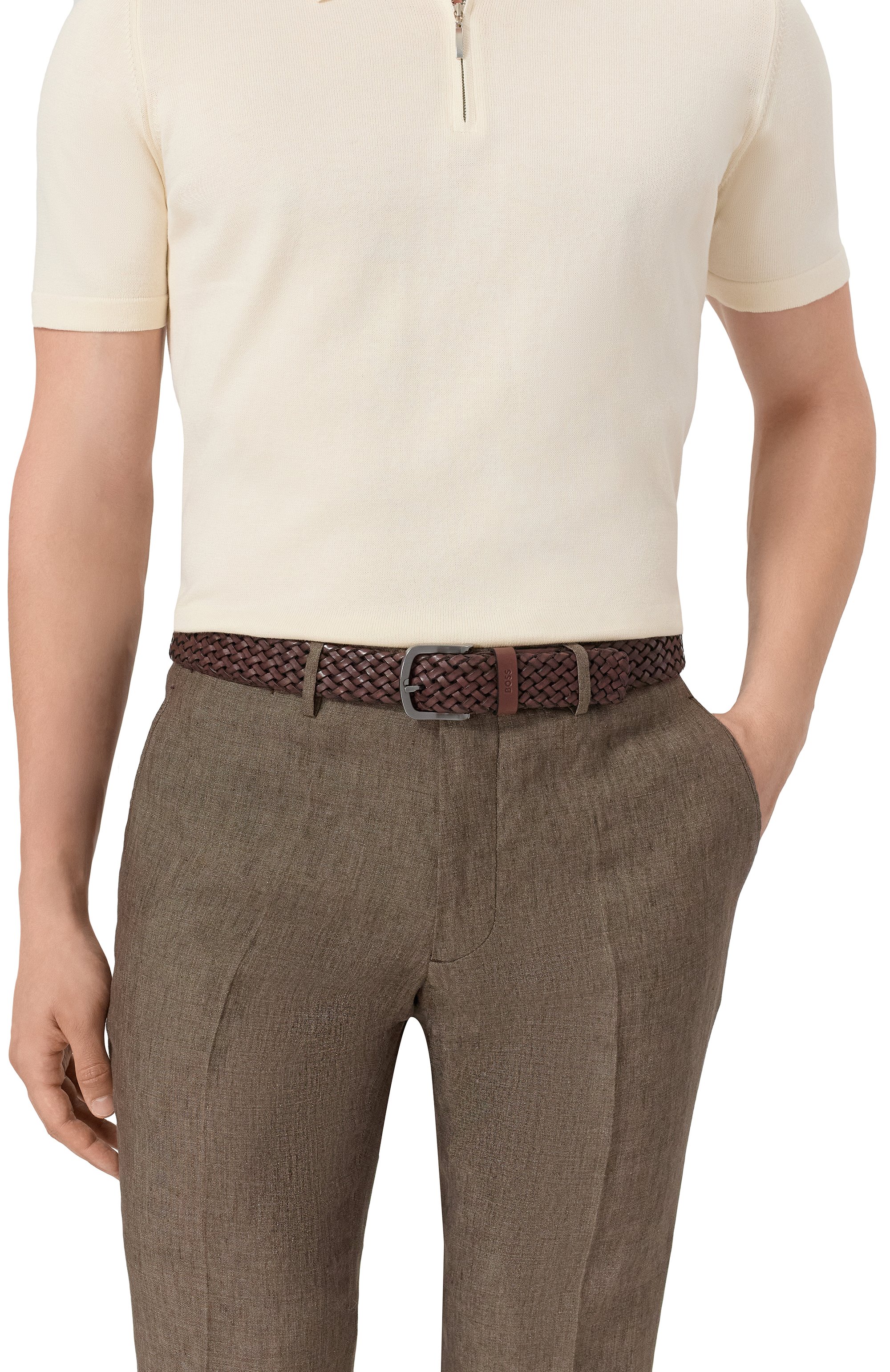 Кожаный ремень BOSS, арт. 50471279, фото 2