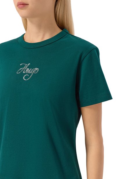 Хлопковая футболка HUGO, арт. 50550117, фото 5