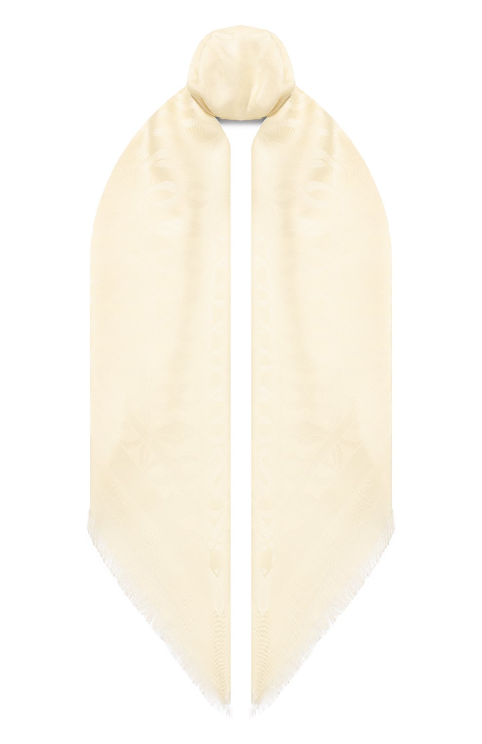 Шаль из шелка и шерсти BALLY кремового цвета по цене 37950 руб., арт. WSC01N/SE096, фото 1 Шаль из шелка и шерсти BALLY, арт. WSC01N/SE096, фото 1