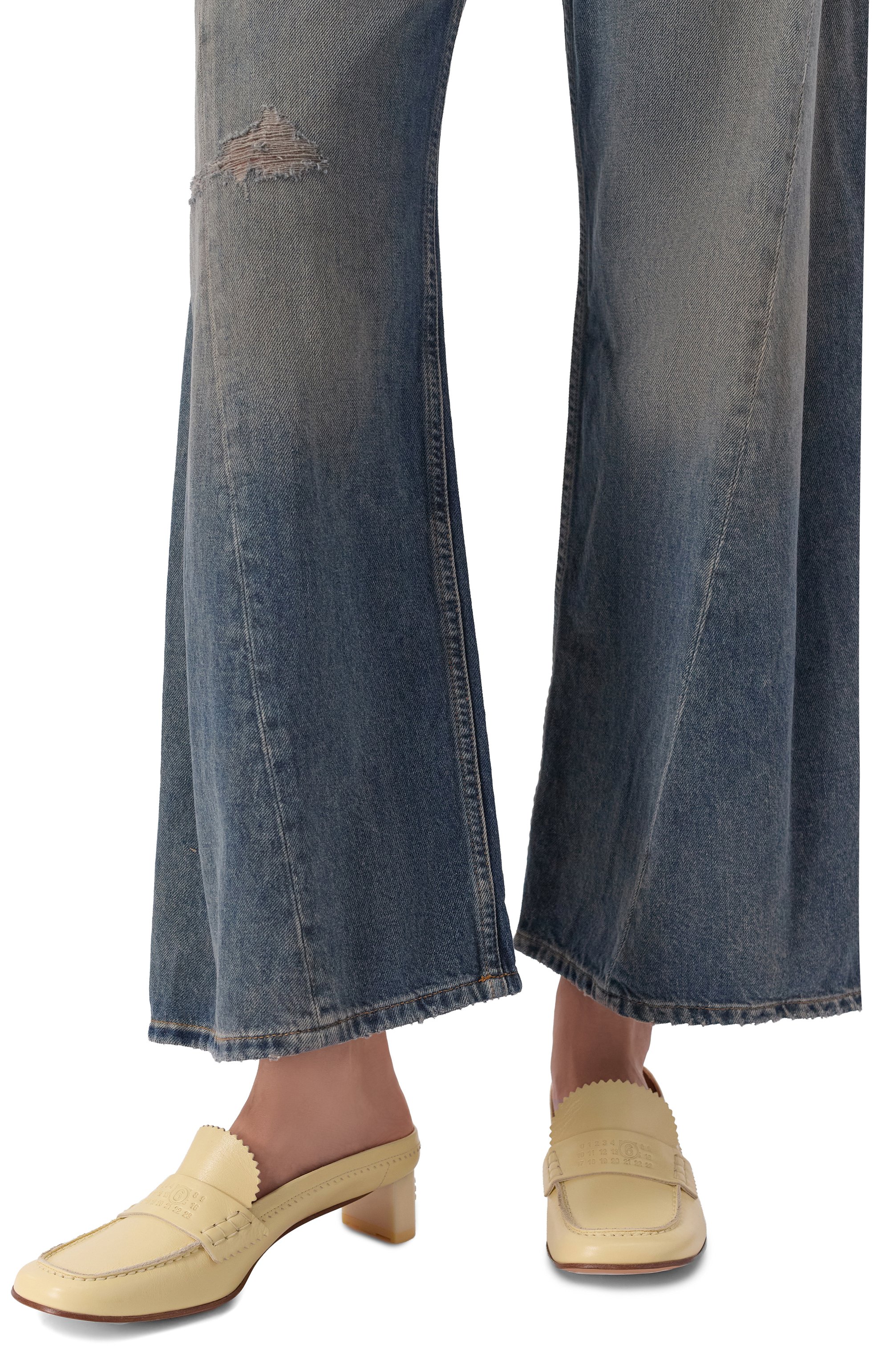 Кожаные мюли swing-toe MM6, арт. S66WX0074/P7560, фото 2