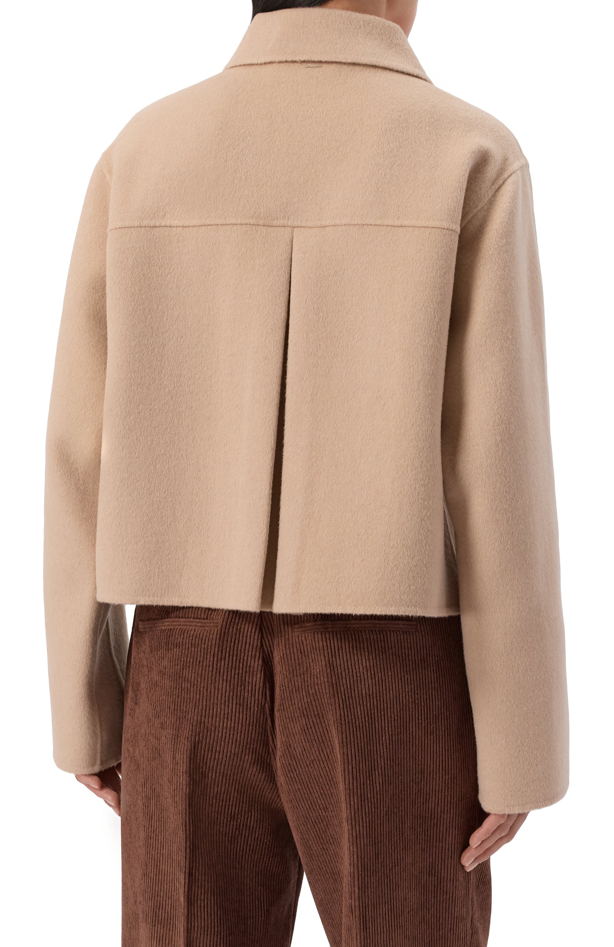 Шерстяное полупальто BOSS, арт. 50543170, фото 4