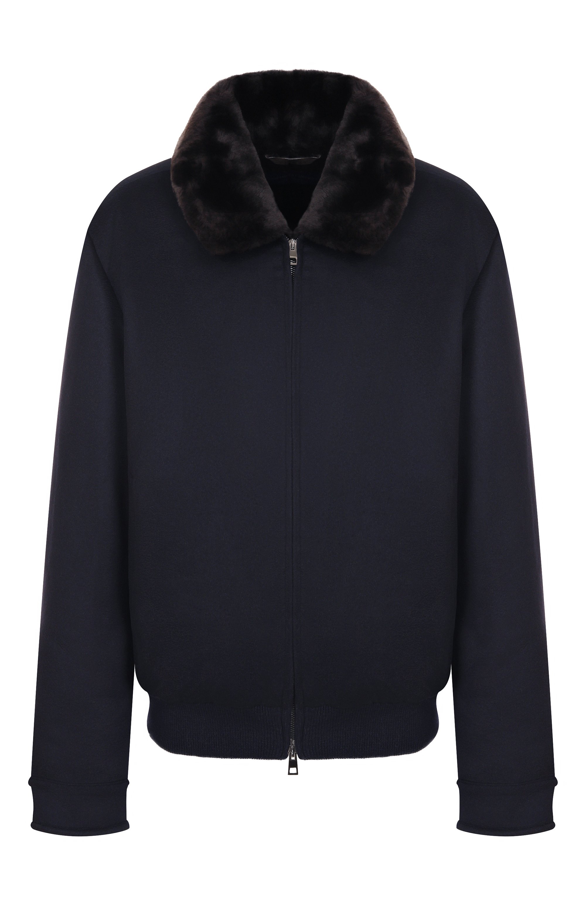 Бомбер с подкладкой из бобра ANDREA CAMPAGNA темно-синего цвета по цене 685500 руб., арт. 25U029-CUNWSCNX/58-60, фото 1 Бомбер с подкладкой из бобра ANDREA CAMPAGNA, арт. 25U029-CUNWSCNX/58-60, фото 1