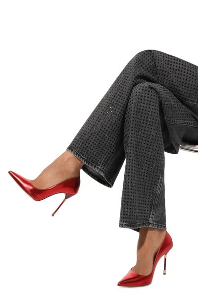 Кожаные туфли decollete 105 RUBEUS MILANO красного цвета по цене 78840 руб., арт. RU21/2/105, фото 3 Кожаные туфли decollete 105 RUBEUS MILANO, арт. RU21/2/105, фото 3