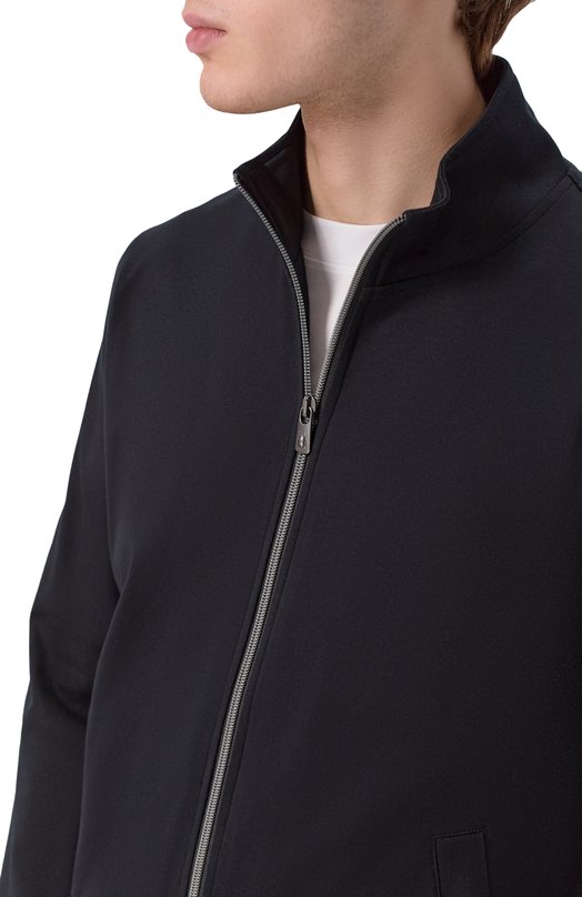 Хлопковая толстовка Capobianco 20M451.BI00. Чёрный  20M451.BI00. Фото 5