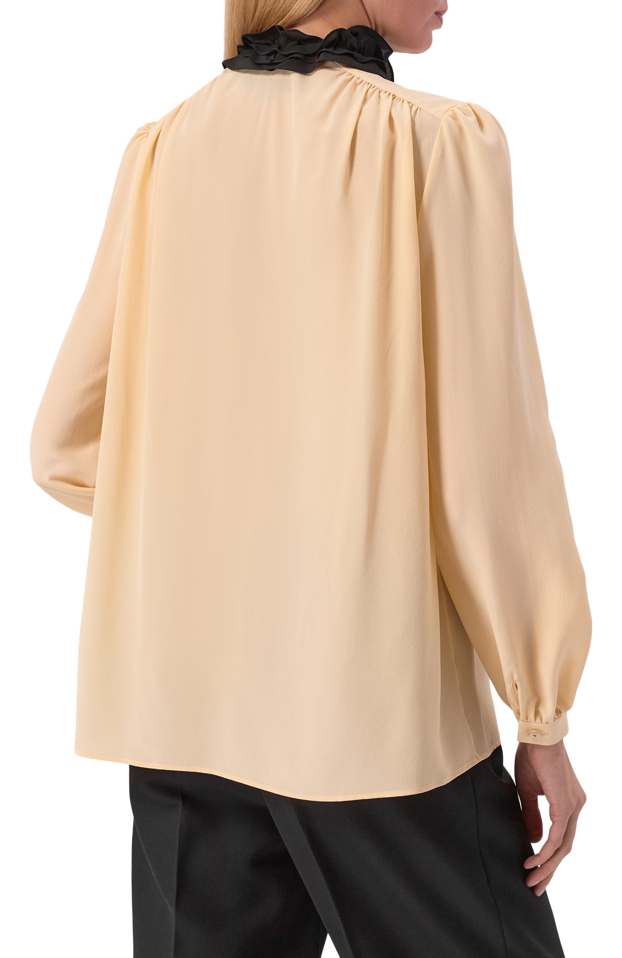 Шелковая блузка VALENTINO, арт. 7B3AB7R0/21B, фото 4