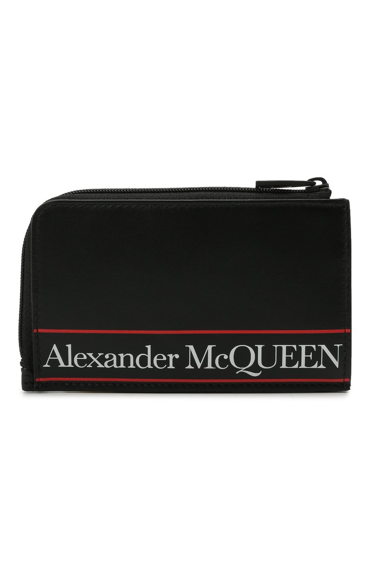 Мужской кожаный футляр для кредитных карт ALEXANDER MCQUEEN черного цвета, арт. 600390/1NT7B | Фото 1 (Материал: Натуральная кожа; Нос: Не проставлено)