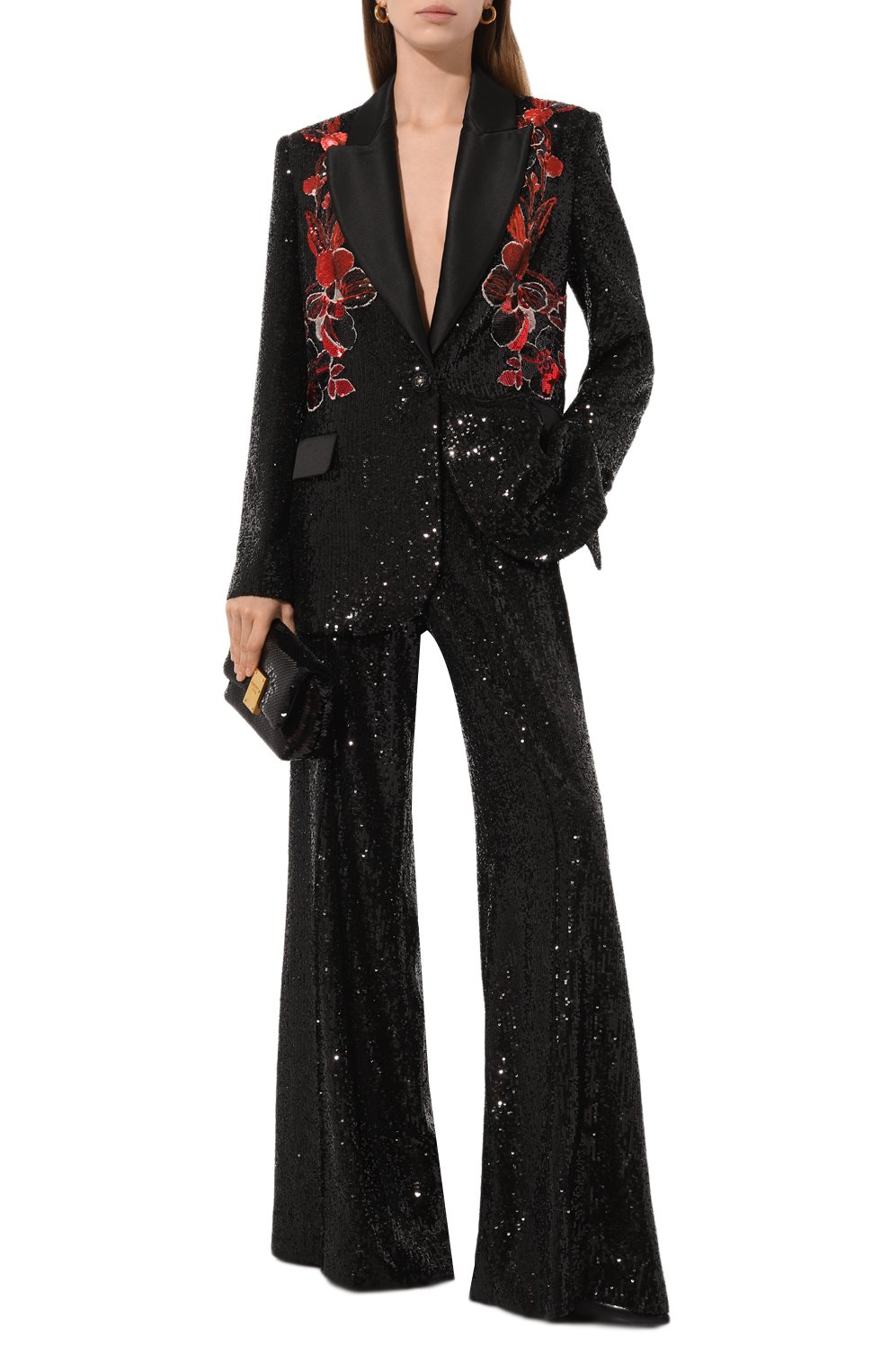 Брюки с отделкой пайетками ELIE SAAB, арт. P0047N, фото 2