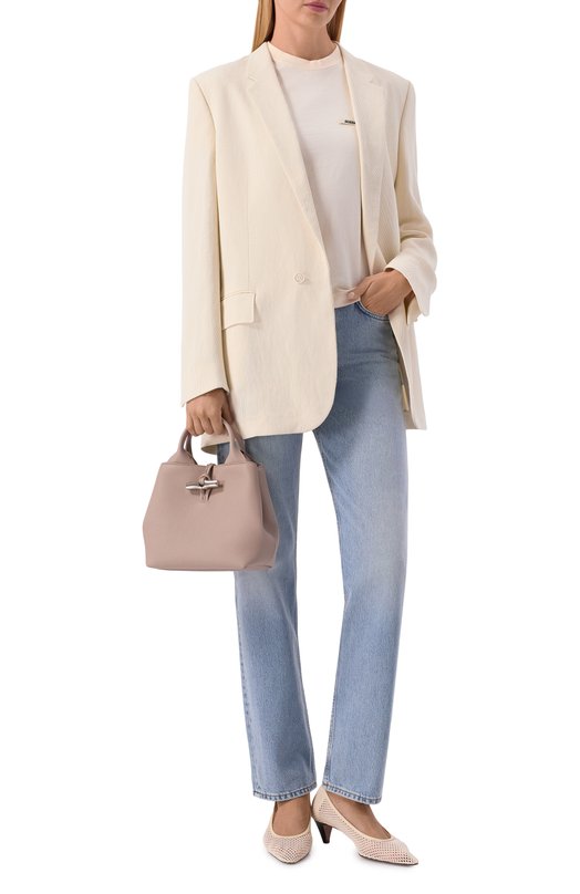 Сумка Le Roseau small Longchamp 10273HFP/HFP Бежевый  10273HFP/HFP Фото 3