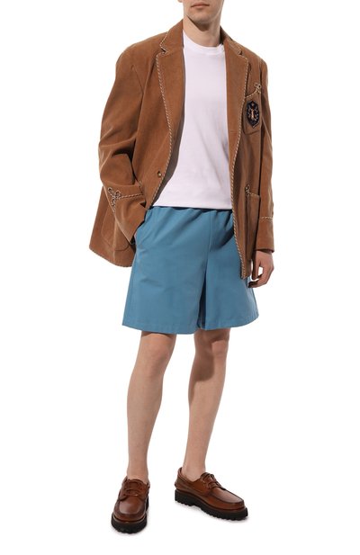 Шорты GUCCI синего цвета по цене 93600 руб., арт. 659825 ZAGP5, фото 2 Шорты GUCCI, арт. 659825 ZAGP5, фото 2