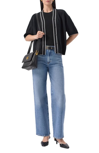 Кардиган из шелка и кашемира FREEAGE черного цвета по цене 60060 руб., арт. S25.CR076.6030.900, фото 2 Кардиган из шелка и кашемира FREEAGE, арт. S25.CR076.6030.900, фото 2