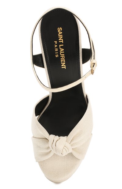 Текстильные босоножки bianca SAINT LAURENT, арт. 620117/L0L50, фото 5