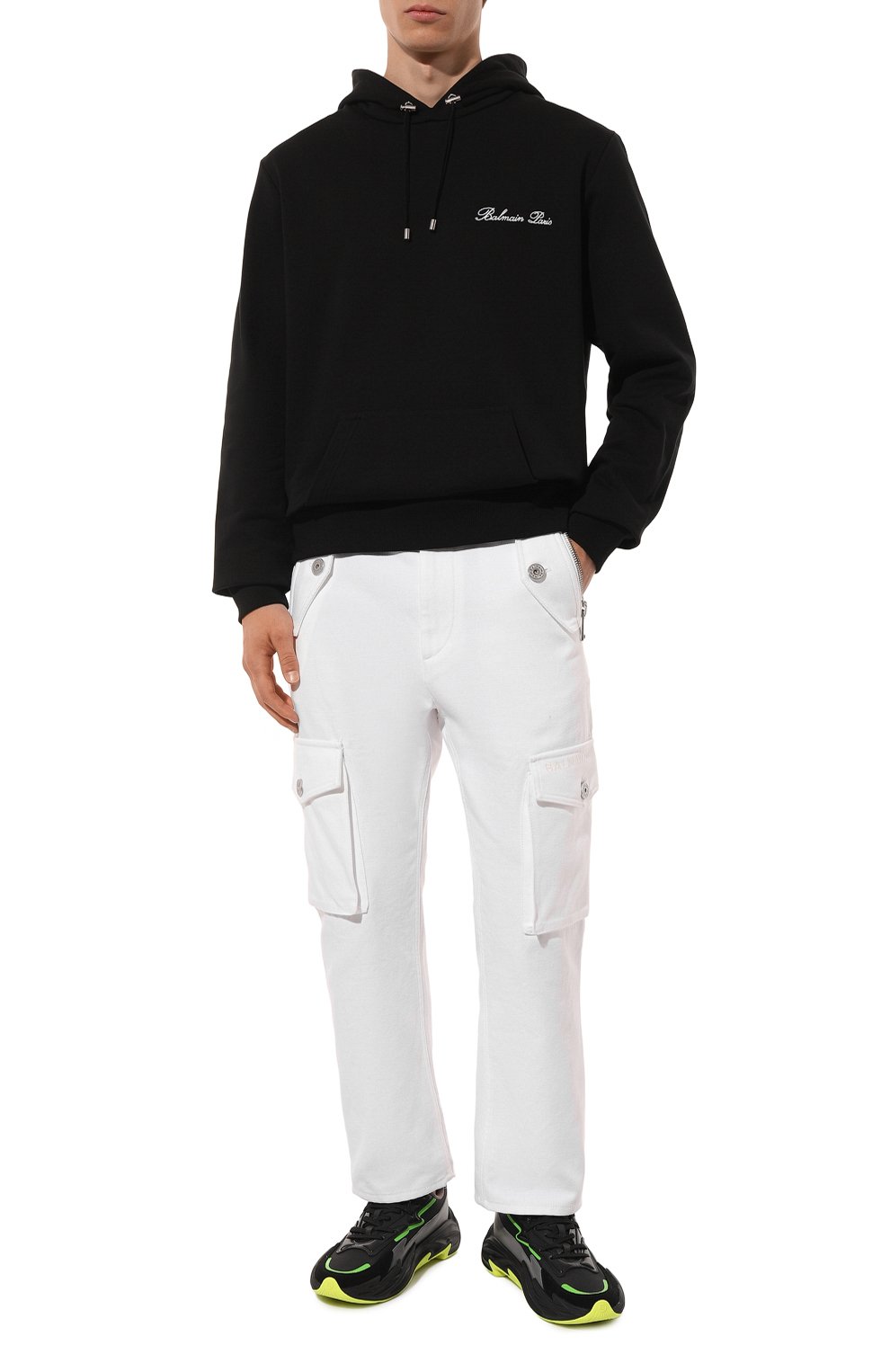 Хлопковое худи BALMAIN, арт. DH1JT047/BC78, фото 2