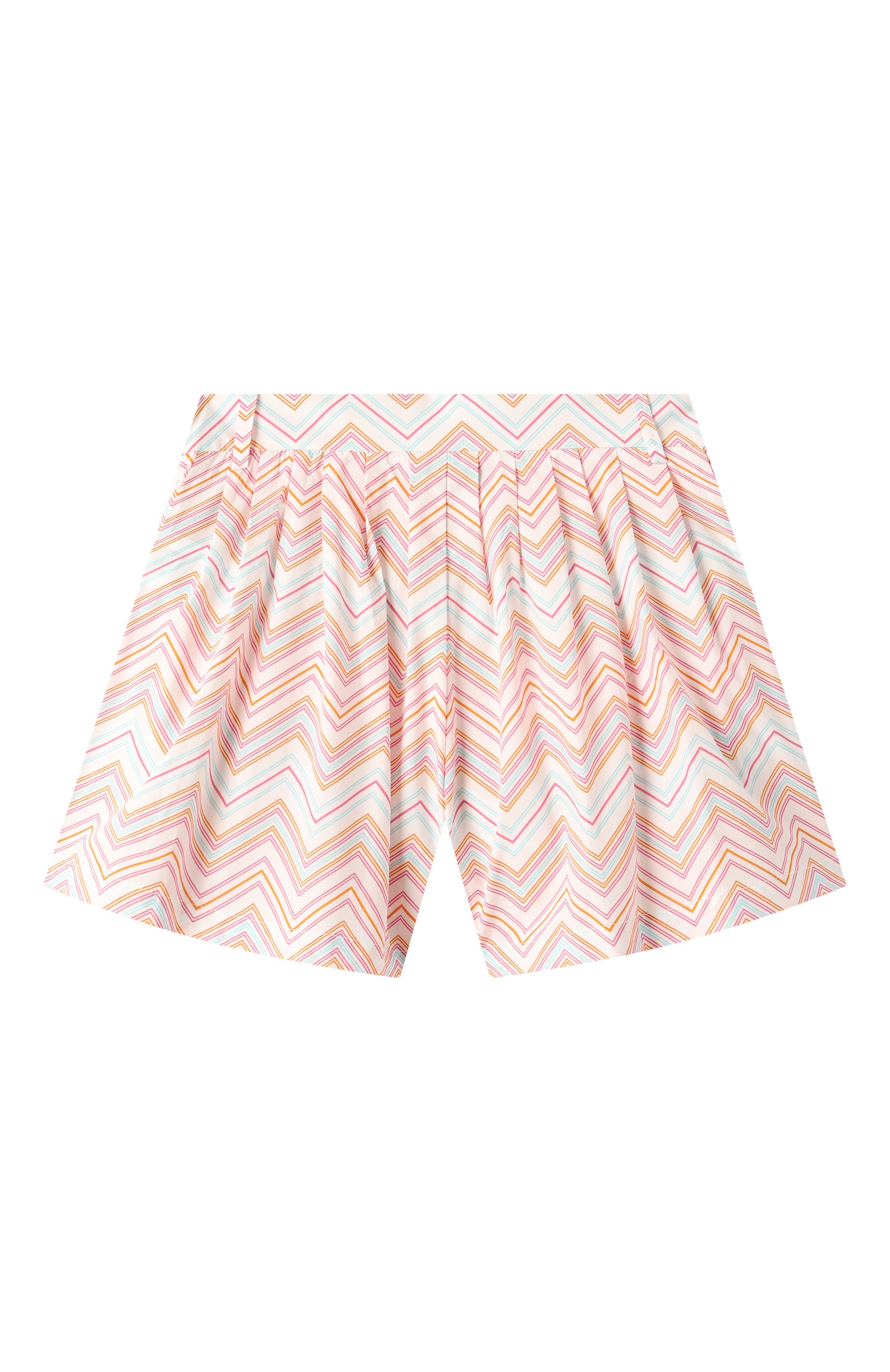 Хлопковые шорты MISSONI разноцветного цвета по цене 23300 руб., арт. MW6A89/P0501/6-10, фото 2 Хлопковые шорты MISSONI, арт. MW6A89/P0501/6-10, фото 2