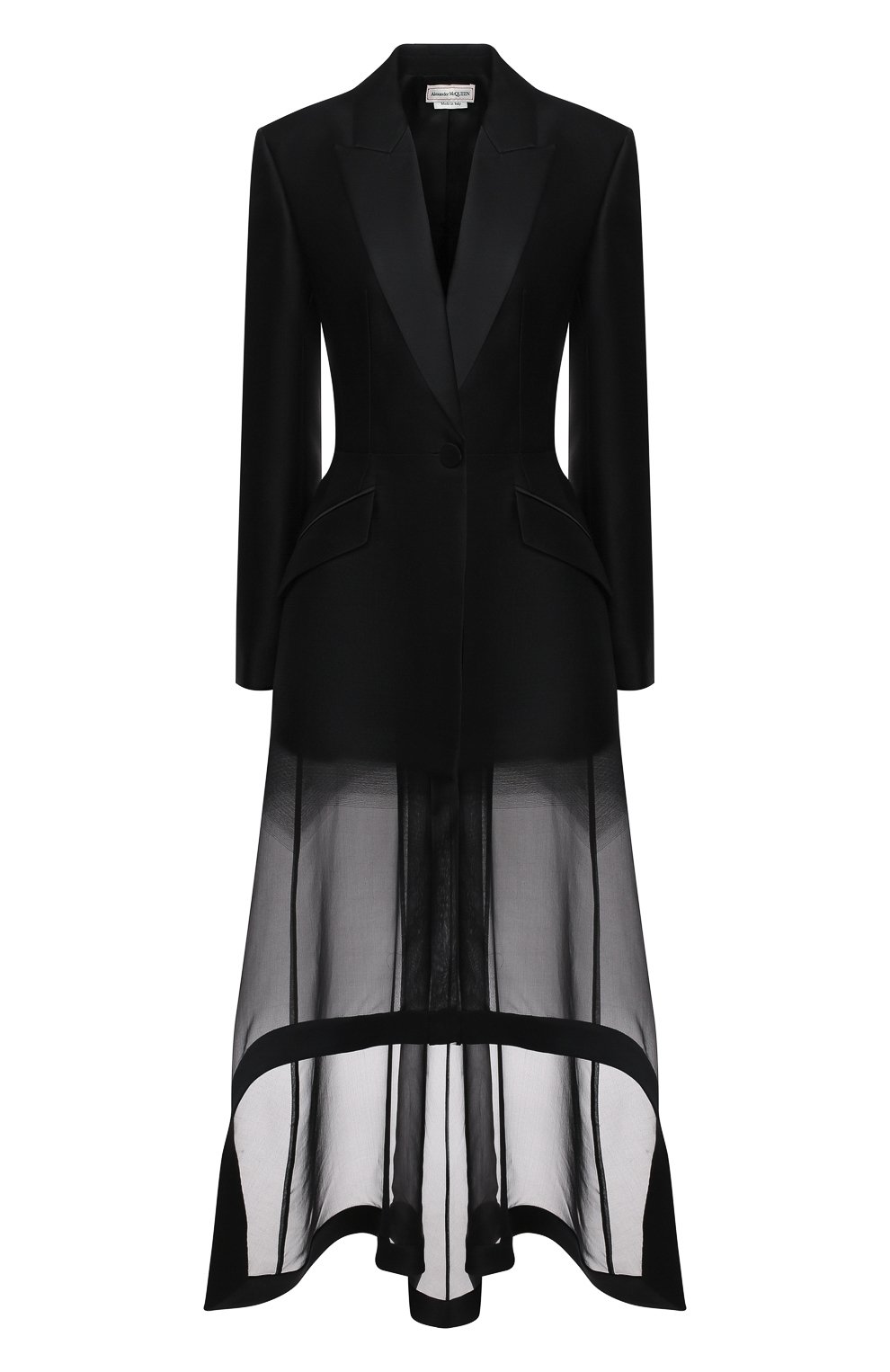 Пальто из шерсти и шелка ALEXANDER MCQUEEN, арт. 641908/QJAB7, фото 1