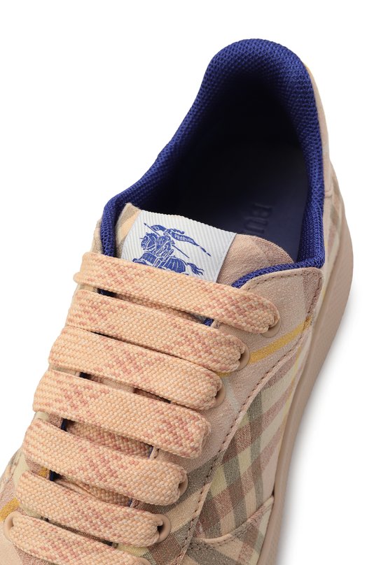 Текстильные кеды Terrace Burberry 8105187 Розовый  8105187 Фото 7