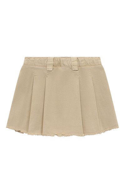 Хлопковая юбка ASPESI бежевого цвета по цене 13850 руб., арт. S23006GNC6048/10A-12A, фото 2 Хлопковая юбка ASPESI, арт. S23006GNC6048/10A-12A, фото 2