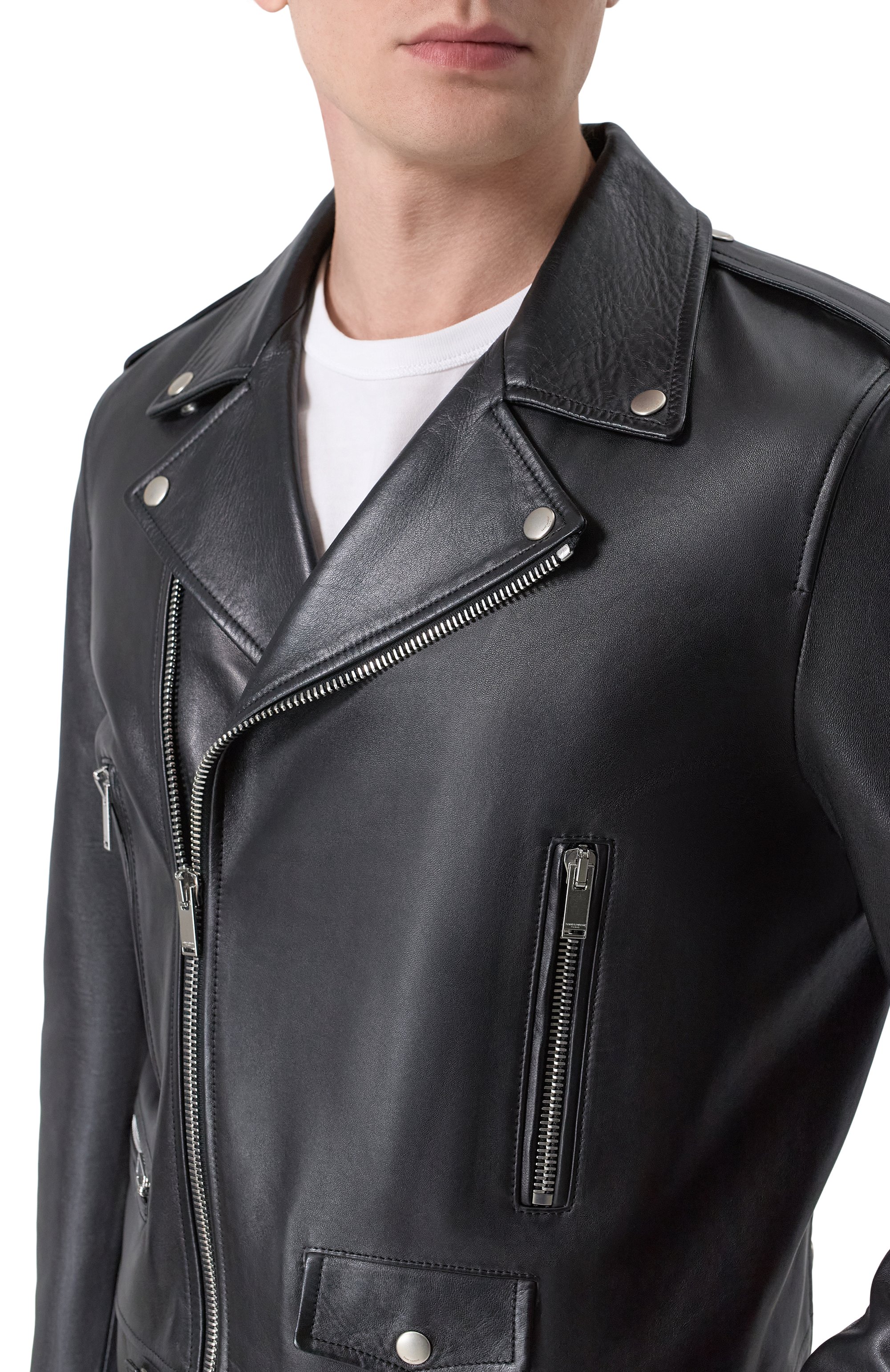 Кожаная куртка SAINT LAURENT, арт. 484284/Y5YA2, фото 5