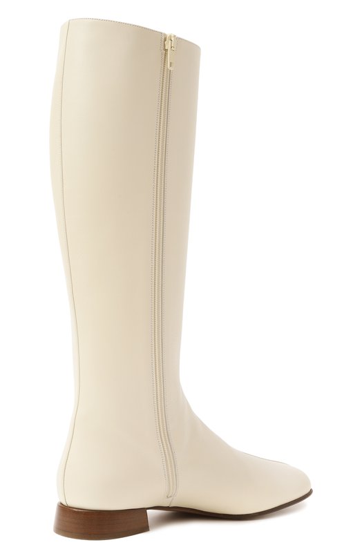 Кожаные сапоги VLogo Signature Valentino 7W2S0LI5/DDT Кремовый  7W2S0LI5/DDT Фото 5