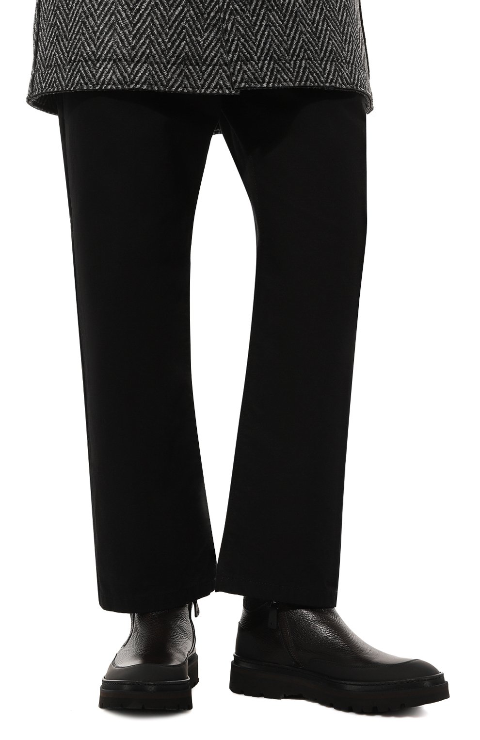 Кожаные ботинки nudd BLU BARRETT темно-коричневого цвета по цене 58250 руб., арт. NUD-13153.8, фото 3 Кожаные ботинки nudd BLU BARRETT, арт. NUD-13153.8, фото 3