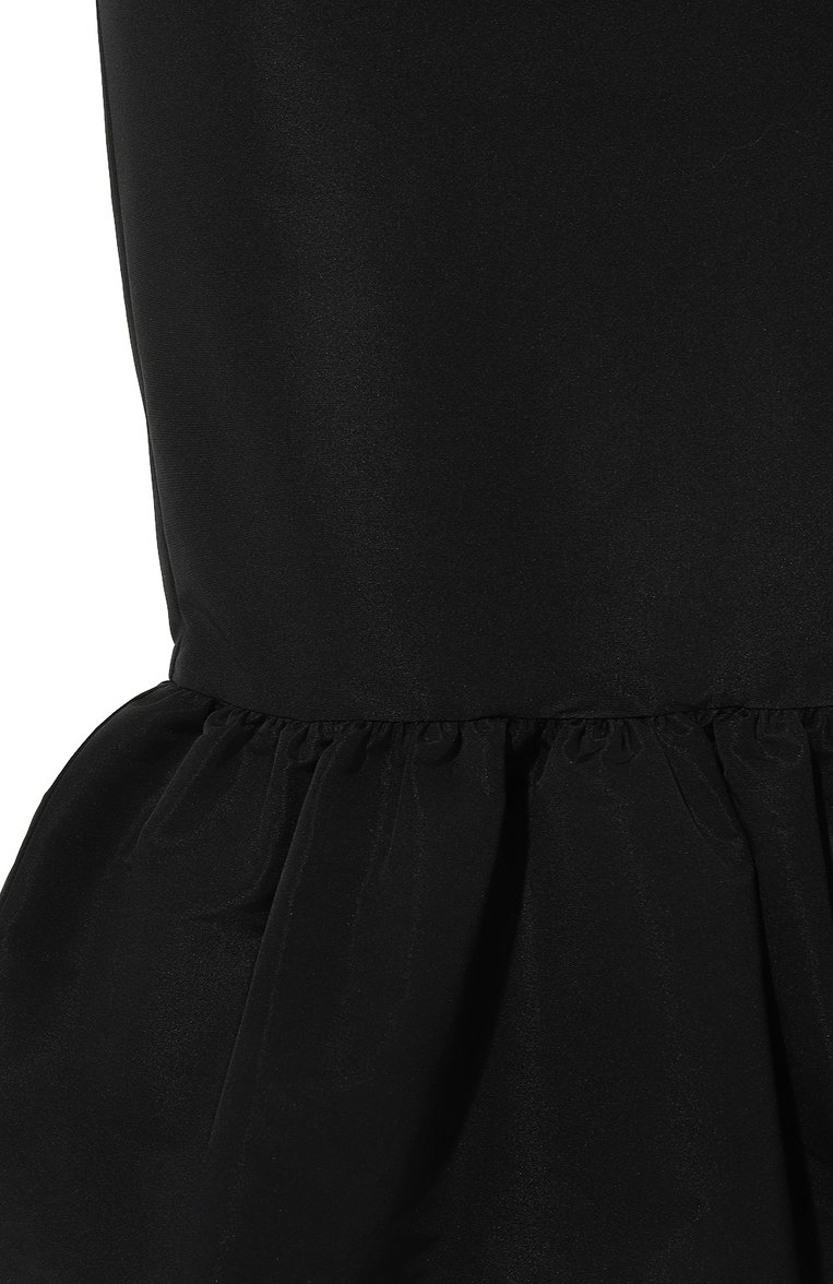 Женская юбка NINA RICCI черного цвета, арт. 23ACJU012PL0440 | Фото 5 (Длина Ж (юбки, платья, шорты): Миди; Материал внешний: Синтетический материал; Стили: Романтичный; Женское Кросс-КТ: Юбка-одежда)