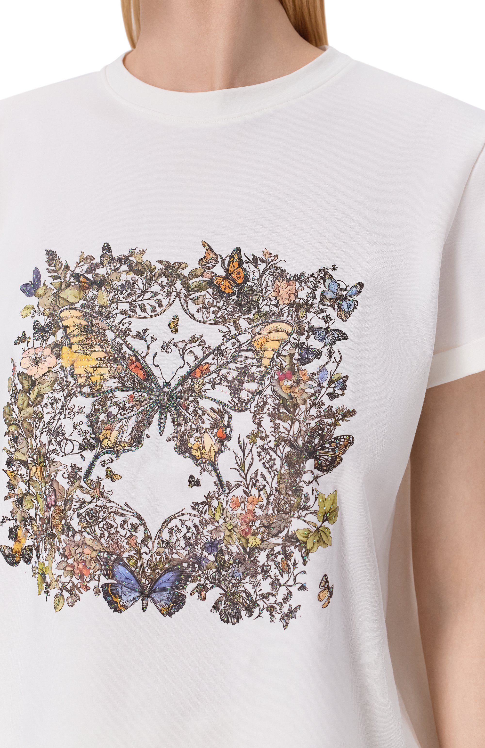 Хлопковая футболка SEVEN LAB белого цвета по цене 14280 руб., арт. CTR1.01.100.257.171, фото 5 Хлопковая футболка SEVEN LAB, арт. CTR1.01.100.257.171, фото 5