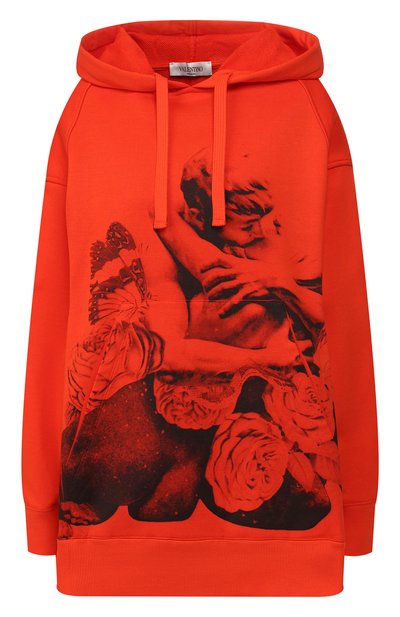 Женский хлопковое худи VALENTINO, арт. SB0MF03S4WM