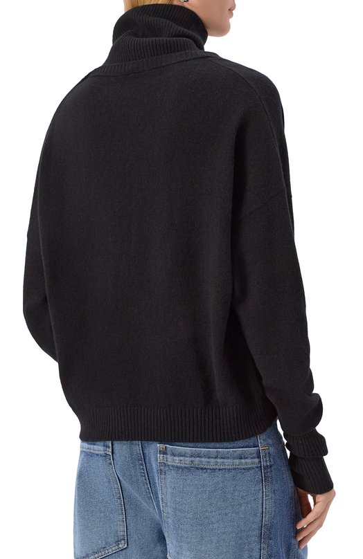 Пуловер из шерсти и кашемира Andrea Ya'aqov 25WMAG82/CASHMERE W00L Чёрный  25WMAG82/CASHMERE W00L Фото 4