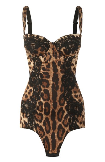 Женское боди из шелка и хлопка DOLCE & GABBANA, арт. 09A05T/0N021