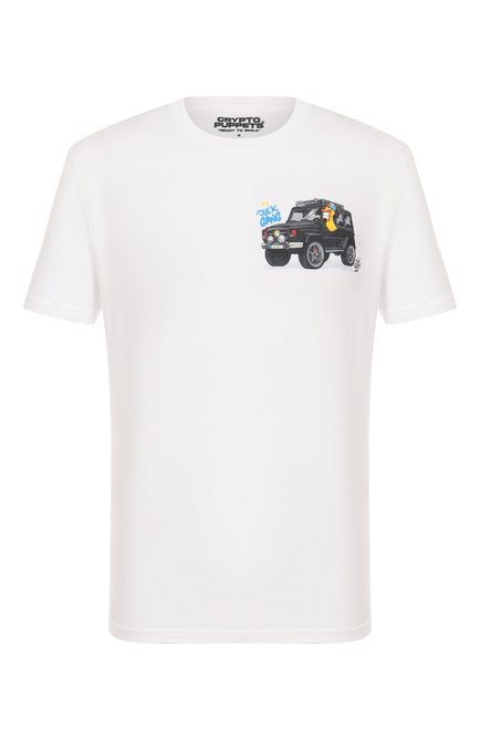 Мужская хлопковая футболка MC2 SAINT BARTH белого цвета, арт. STBM TSHIRT MAN/02975H | Фото 1 (Рукава: Короткие; Длина (для топов): Стандартные; Автоматизация ТО: Проставлено; Материал внешний: Хлопок; Автоматизация состава: Проставлено)
