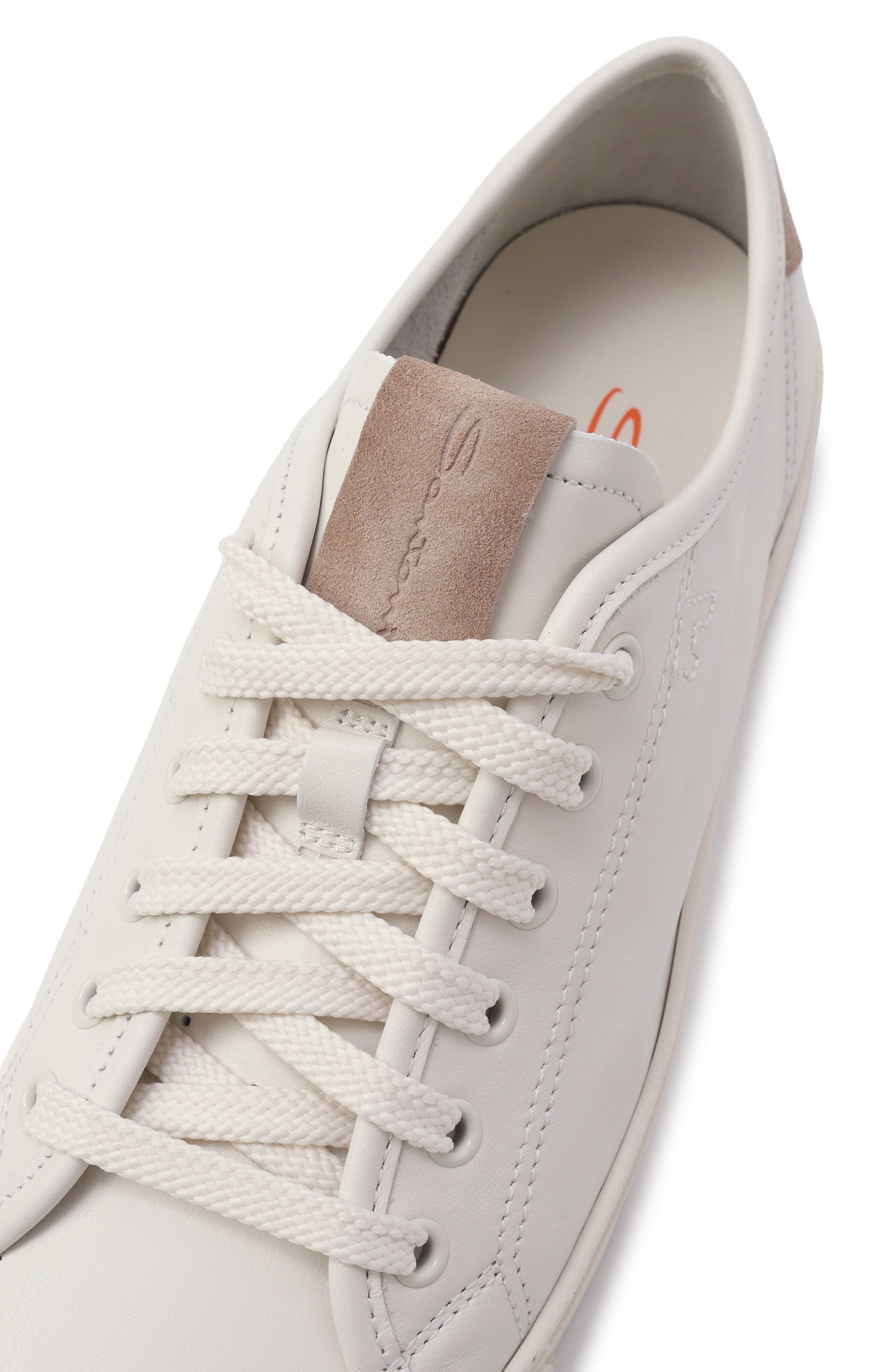 Кожаные кеды SANTONI, арт. WBGG61351PNNCICR, фото 7