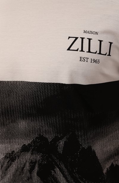 Хлопковая футболка ZILLI, арт. TSR03AM0100VLM008, фото 5