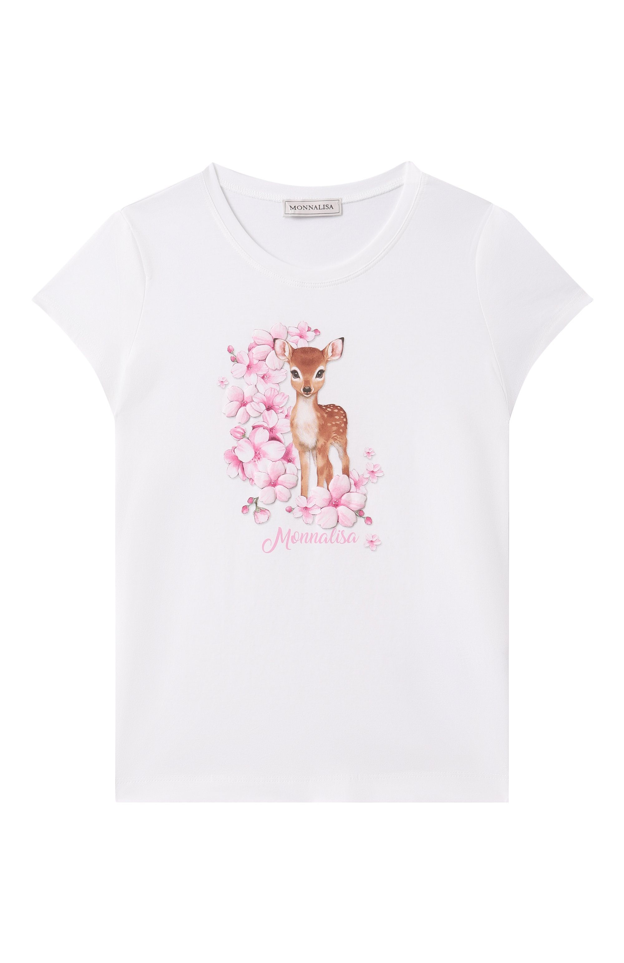 Хлопковая футболка MONNALISA, арт. 11E612RU, фото 1