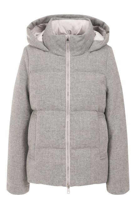 Женский пуховик из шерсти и кашемира KITON, арт. D54658K0553G01