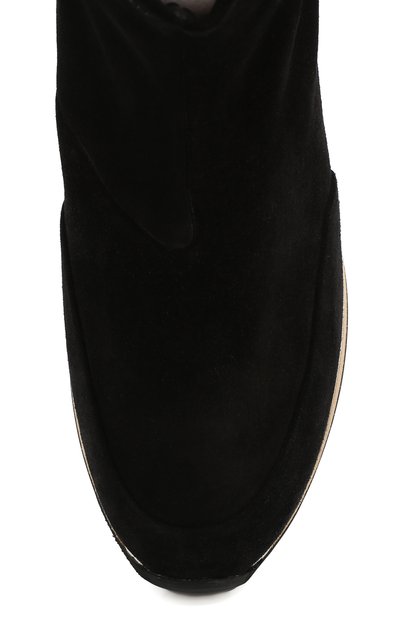 Замшевые сапоги DUNHILL черного цвета по цене 81750 руб., арт. DU19F1323G3, фото 5 Замшевые сапоги DUNHILL, арт. DU19F1323G3, фото 5