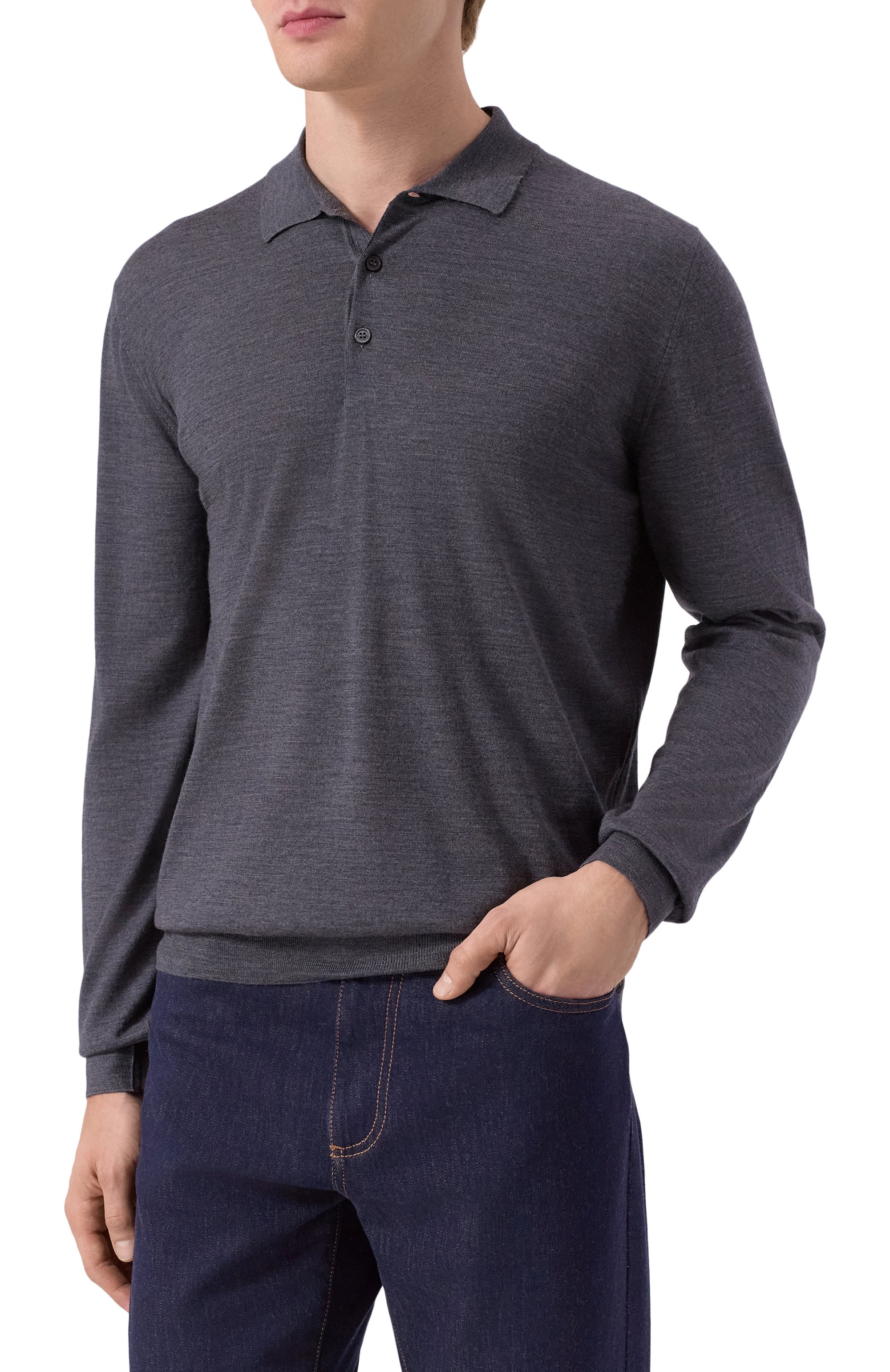 Шерстяное поло CORNELIANI, арт. 26M529-2625126, фото 3