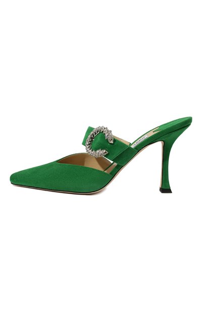 Замшевые мюли marta 90 JIMMY CHOO, арт. MARTA 90 UCB, фото 4