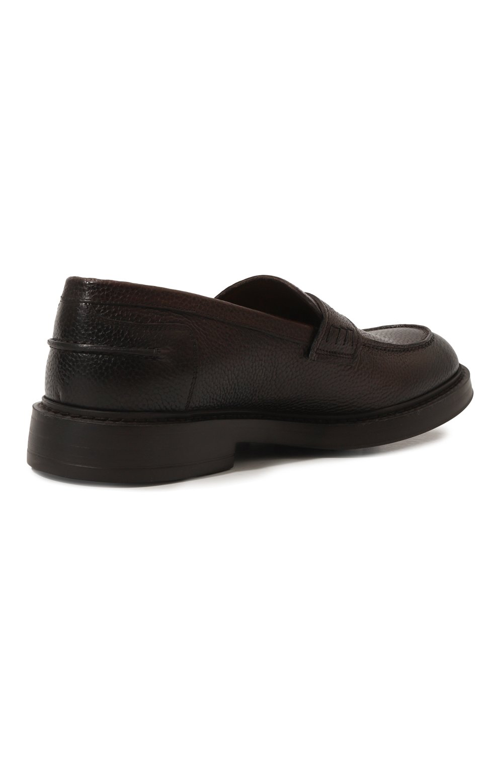 Кожаные пенни-лоферы DOUCAL'S темно-коричневого цвета по цене 45200 руб., арт. DU2726BRUXUF236T, фото 5 Кожаные пенни-лоферы DOUCAL'S, арт. DU2726BRUXUF236T, фото 5