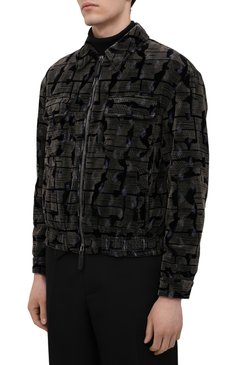 Бомбер из вискозы и шелка GIORGIO ARMANI, арт. 1WG0B066/T02SM, фото 1