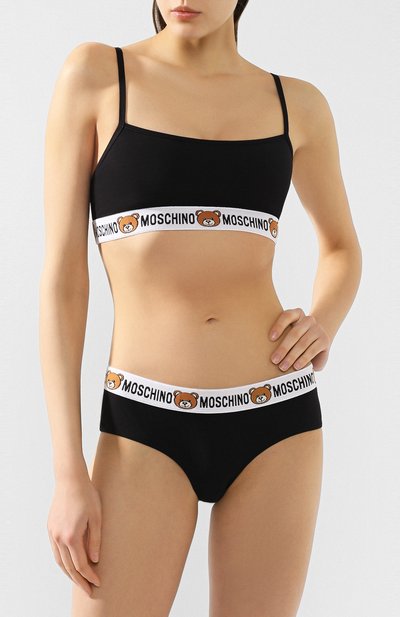 Бра-топ MOSCHINO черного цвета по цене 9265 руб., арт. A4606/9003, фото 2 Бра-топ MOSCHINO, арт. A4606/9003, фото 2