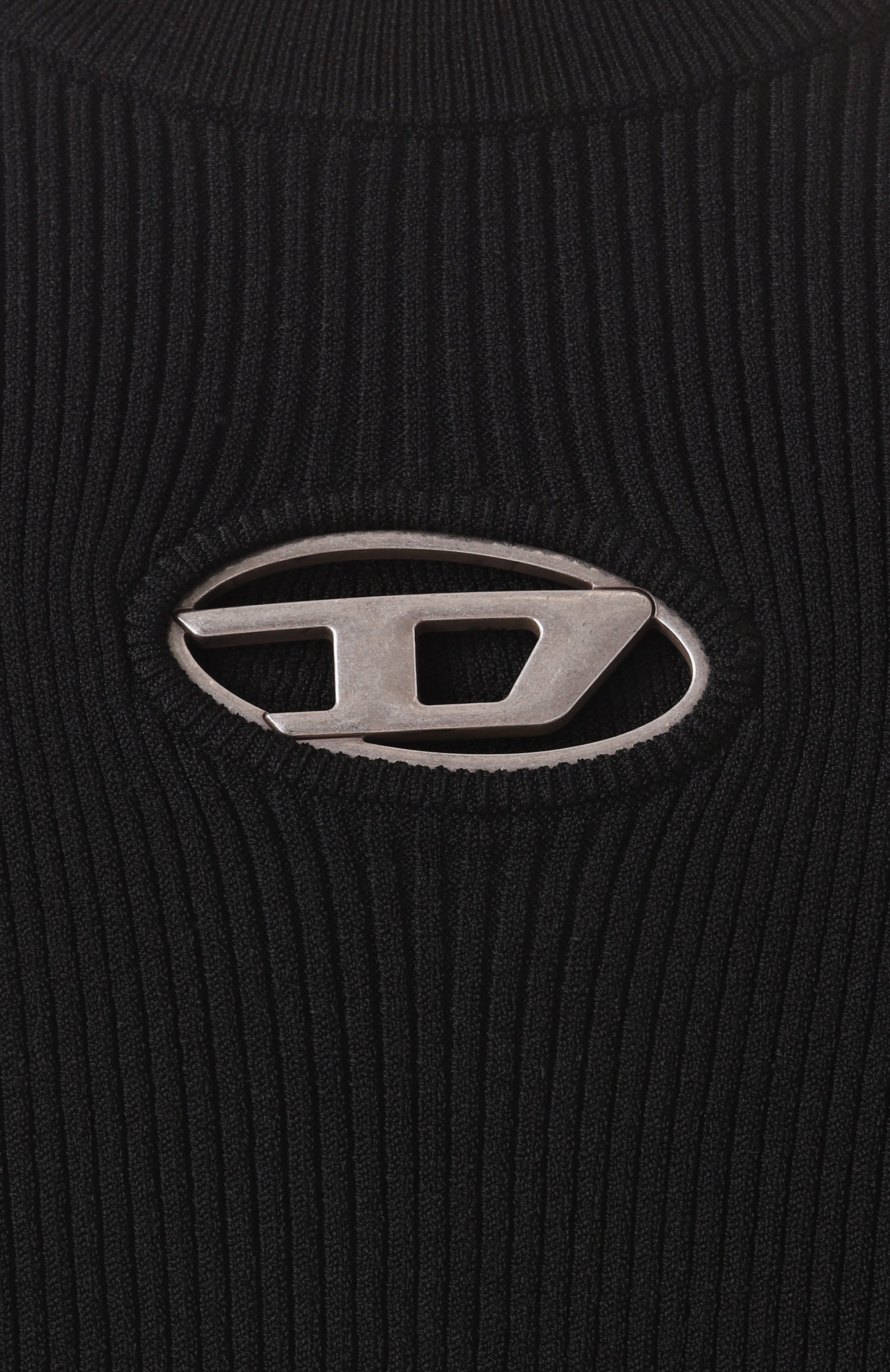 Пуловер из вискозы DIESEL черного цвета по цене 33400 руб., арт. A15328/0DLAX, фото 6 Пуловер из вискозы DIESEL, арт. A15328/0DLAX, фото 6