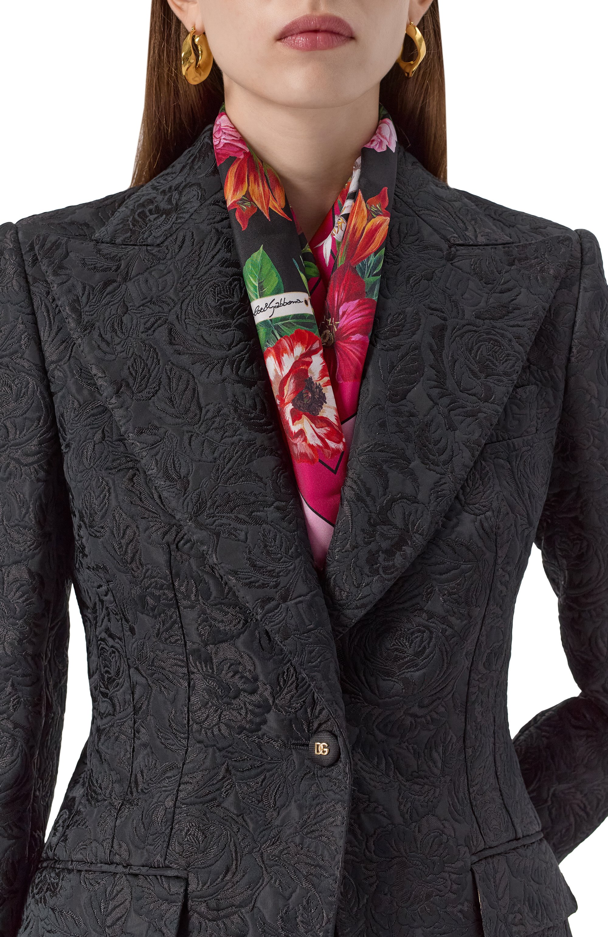 Шелковый платок DOLCE & GABBANA, арт. FN093R/GDC7A, фото 2