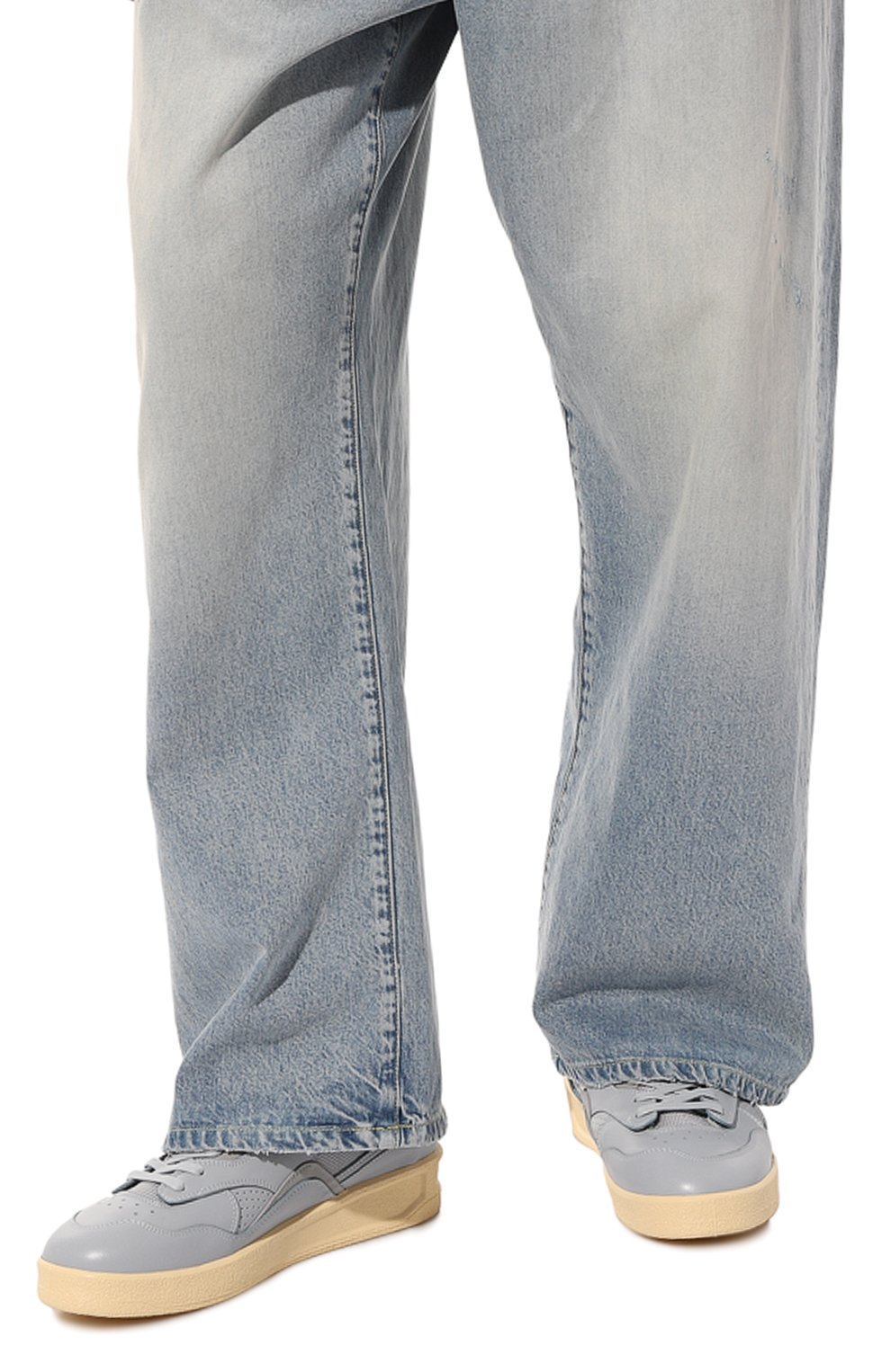 Кожаные кеды JIL SANDER, арт. J32WS0016-P4869, фото 3