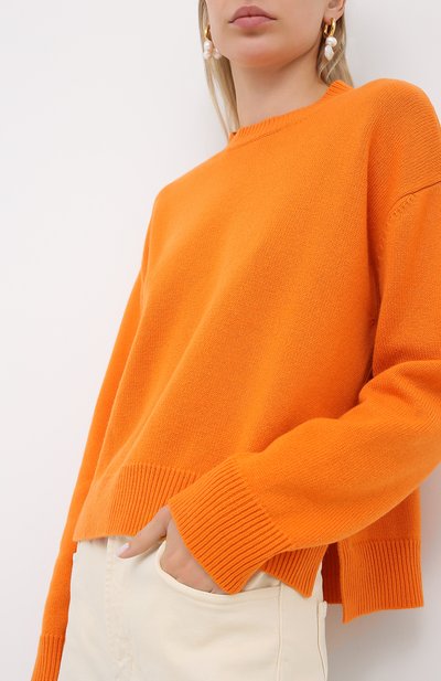 Кашемировый свитер VALENTINO оранжевого цвета по цене 151500 руб., арт. UB3KCB395MJ, фото 3 Кашемировый свитер VALENTINO, арт. UB3KCB395MJ, фото 3