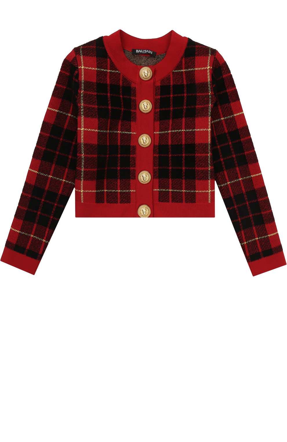 Трикотажный кардиган на пуговицах с принтом BALMAIN, арт. W7E/2024/M033, фото 1