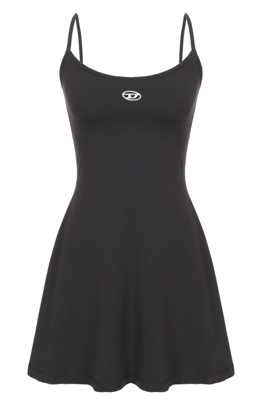 Хлопковое платье Diesel A19918/0AHQH Чёрный A19918/0AHQH