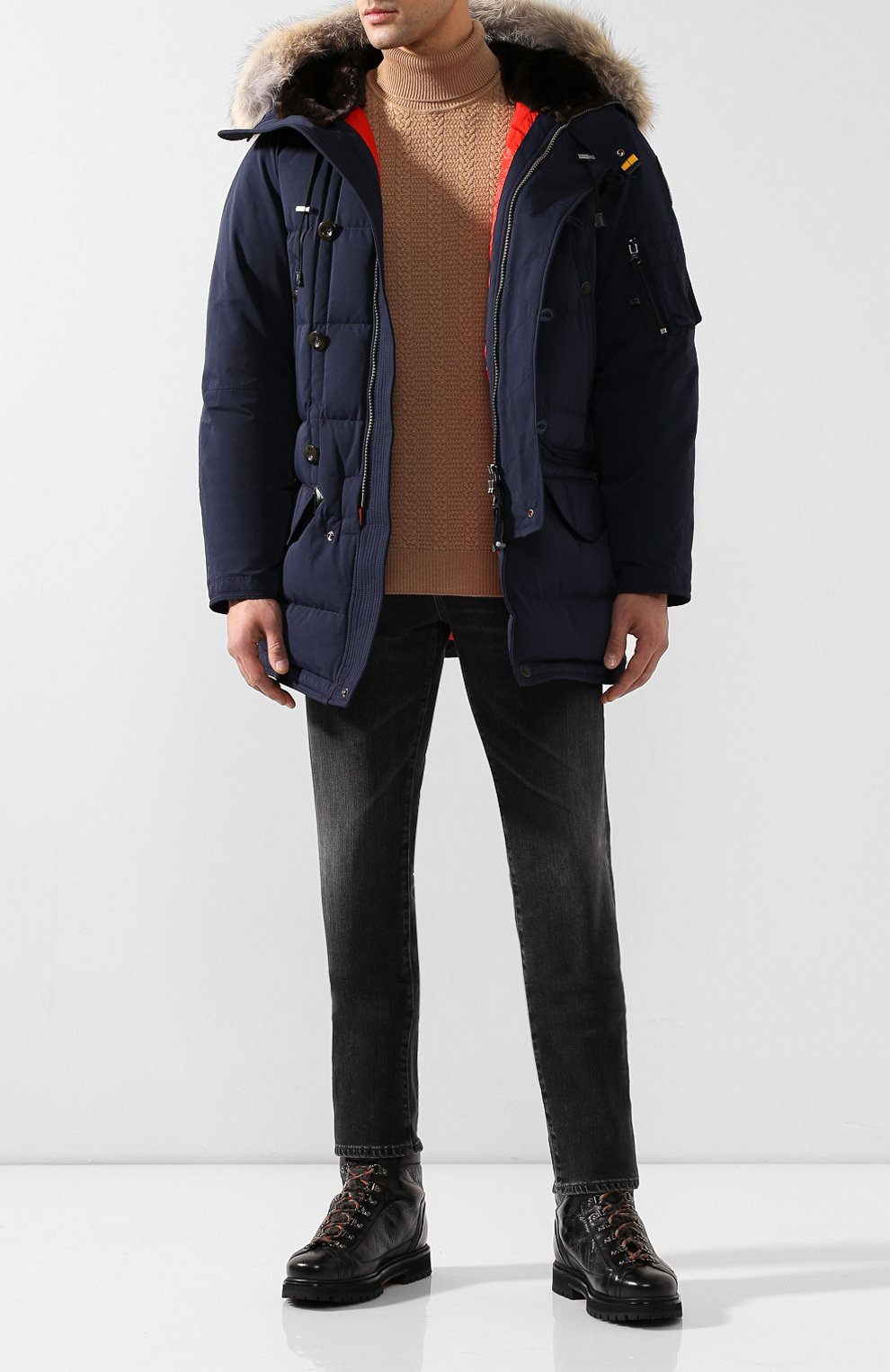 Пуховик с меховой отделкой PARAJUMPERS, арт. RU05/TYPE N3B, фото 2
