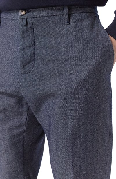 Брюки из хлопка и шерсти JACOB COHEN синего цвета по цене 73250 руб., арт. JUM_PT026 001 S4307 RW, фото 5 Брюки из хлопка и шерсти JACOB COHEN, арт. JUM_PT026 001 S4307 RW, фото 5