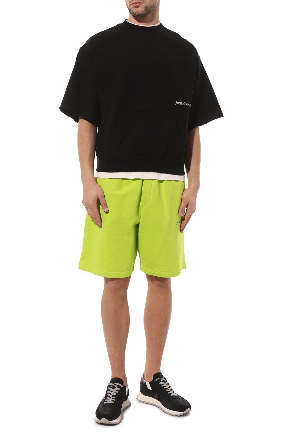 Хлопковый свитшот HINNOMINATE черного цвета по цене 12350 руб., арт. HUS3/HNM195, фото 2 Хлопковый свитшот HINNOMINATE, арт. HUS3/HNM195, фото 2