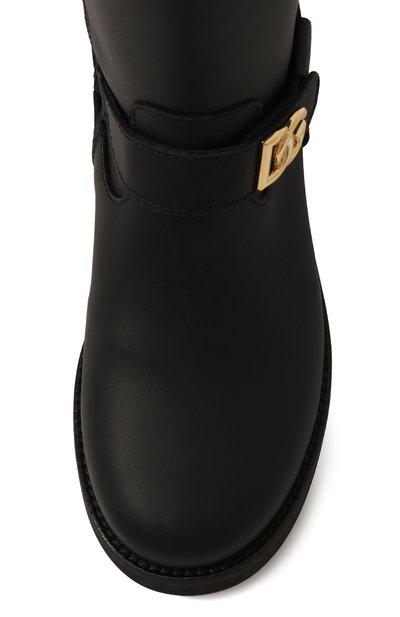 Кожаные сапоги DOLCE & GABBANA, арт. D11257/A6379, фото 4